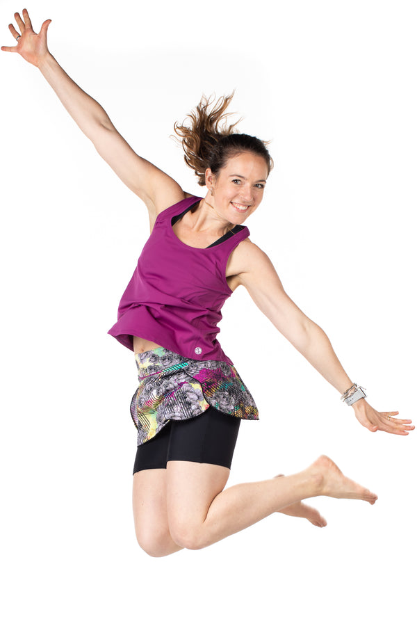 Terra Skort | Graffiti Bloom